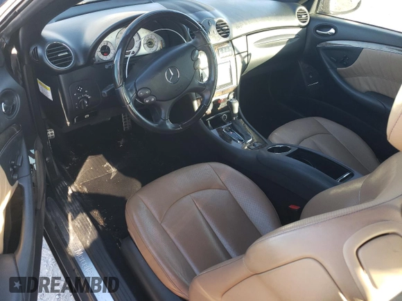 2009 Mercedes-Benz CLK 350 with VIN WDBTK56F69T107693, listed as a Copart auction lot 75328314 with 120,273 mi miles and Salvage Title. Bid and sale history available at DreamBid. Image 8.
