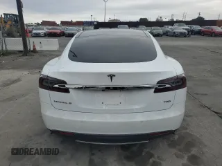 2016 Tesla Model S 90D with VIN 5YJSA1E24GF129280, listed as a Copart auction lot 50654395 with 118,711 mi miles and Salvage Title. Bid and sale history available at DreamBid. Image 6.