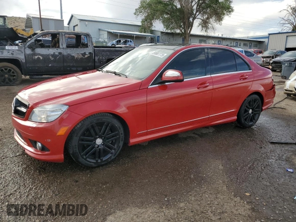 2008 Mercedes-Benz C 300 Sport with VIN WDDGF54X48R033758, listed as a Copart auction lot 59987775 with 125,366 mi miles and Salvage title. Bid and sale history available at DreamBid. Image 1.