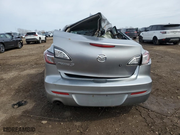 2013 Mazda Mazda3 i SV with VIN JM1BL1TF7D1708106, listed as a Copart auction lot 49993915 with 0 mi miles and Salvage Title. Bid and sale history available at carsss.com. Image 6.