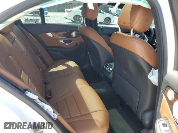 2021 Mercedes-Benz C 300 with VIN W1KWF8DBXMR610630, listed as a Copart auction lot 50550545 with 44,072 mi miles and Non Repairable. Bid and sale history available at carsss.com. Image 10.