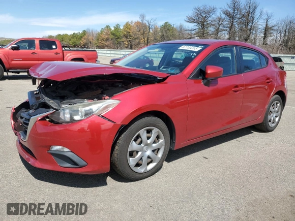 2016 Mazda 3 i Sport with VIN JM1BM1J78G1328821, listed as a Copart auction lot 52765265 with 155,804 mi miles and Salvage Title. Bid and sale history available at DreamBid. Image 1.