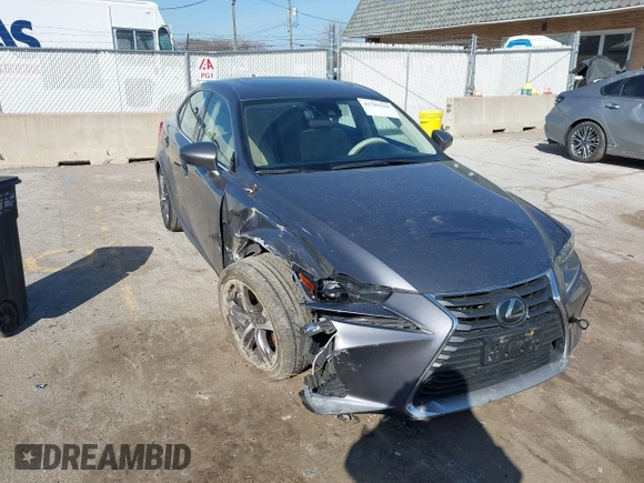 2017 Lexus IS with VIN JTHCM1D21H5022394, listed as a IAAI auction lot 41783159 with 53,859 mi miles. Bid and sale history available at carsss.com. Image 1.