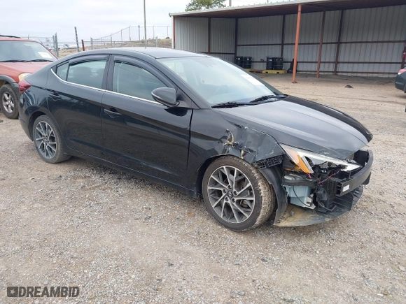 2019 Hyundai Elantra SEL with VIN 5NPD84LF3KH424053, listed as a IAAI auction lot 41467524 with 82,943 mi miles. Bid and sale history available at carsss.com. Image 1.