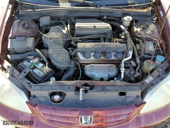 2003 Honda Civic EX with VIN 2HGES26783H543260, listed as a Copart auction lot 49769285 with 139,870 mi miles and Salvage Title. Bid and sale history available at carsss.com. Image 11.