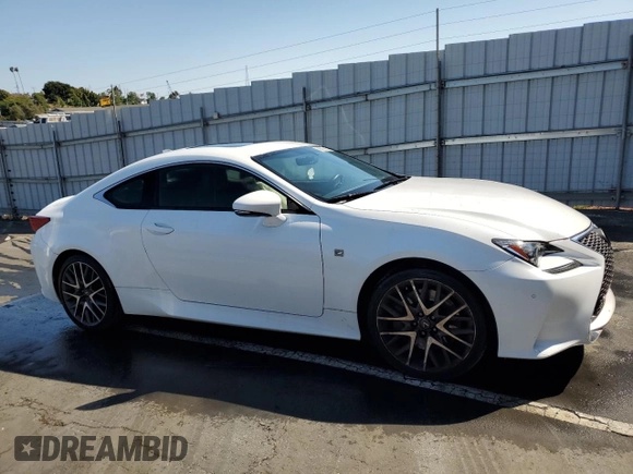 2017 Lexus RC 350 with VIN JTHHE5BC9H5016459, listed as a Copart auction lot 51806795 with 55,410 mi miles and Clean title. Bid and sale history available at DreamBid. Image 4.
