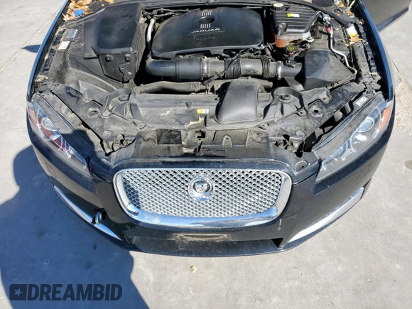 2013 Jaguar XF I4 RWD with VIN SAJWA0ESXDPU03855, listed as a Copart auction lot 45775755 with 0 mi miles and Clean Title. Bid and sale history available at carsss.com. Image 12.