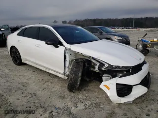 2022 Kia K5 GT-Line with VIN 5XXG64J29NG157522, listed as a Copart auction lot 44233025 with 35,711 mi miles and Salvage Title. Bid and sale history available at carsss.com. Image 4.