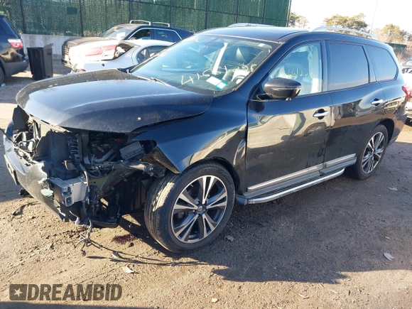 2018 Nissan Pathfinder SL with VIN 5N1DR2MM9JC647749, listed as a IAAI auction lot 41661226 with 48,738 mi miles. Bid and sale history available at carsss.com. Image 17.