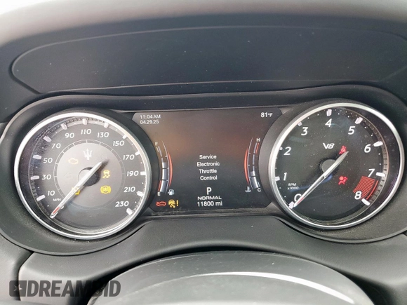 2022 Maserati Levante Modena S with VIN ZN661ZUM4NX393104, listed as a Copart auction lot 54906085 with 11,800 mi miles and Non Repairable. Bid and sale history available at carsss.com. Image 9.