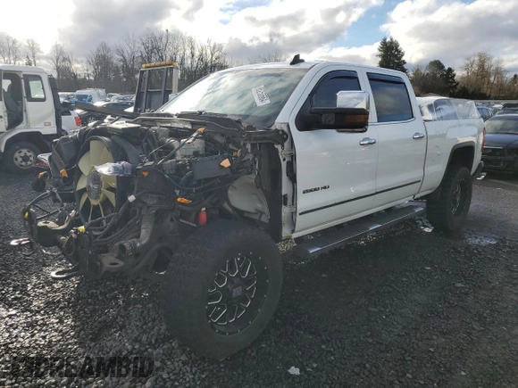 2017 GMC Sierra 2500HD SLT with VIN 1GT12TEY6HF226566, listed as a Copart auction lot 85250664 with 167,471 mi miles and Salvage Title. Bid and sale history available at carsss.com. Image 1.