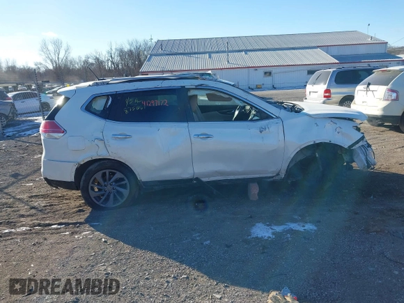 2016 Nissan Rogue SV with VIN 5N1AT2MV7GC875061, listed as a IAAI auction lot 41297172 with 121,135 mi miles. Bid and sale history available at carsss.com. Image 13.