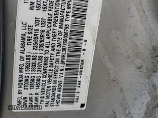 2006 Honda Odyssey EX-L with VIN 5FNRL38776B036795, listed as a Copart auction lot 53665215 with 0 mi miles and Salvage Title. Bid and sale history available at carsss.com. Image 13.