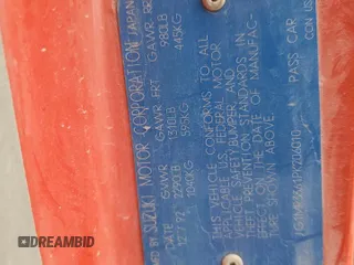 1993 Geo Metro z VIN JG1MR3361PK206010, wystawiony jako Copart lot #49110935 z przebiegiem 31 043 mil mil oraz Szkoda całkowita • Salvage title. Historia ofert i sprzedaży dostępna na DreamBid. Obrazek 12.