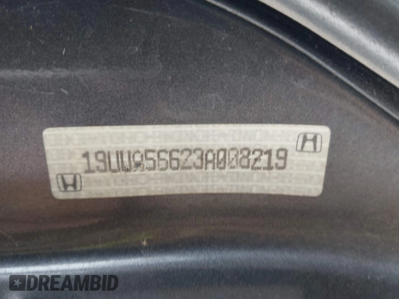 2003 Acura TL with VIN 19UUA56623A008219, listed as a IAAI auction lot 41674372 with 240,371 mi miles. Bid and sale history available at carsss.com. Image 9.