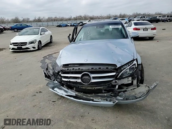 2015 Mercedes-Benz C-Class C 300 with VIN 55SWF4JB3FU072870, listed as a Copart auction lot 45989365 with 80,019 mi miles and Salvage Title. Bid and sale history available at carsss.com. Image 10.