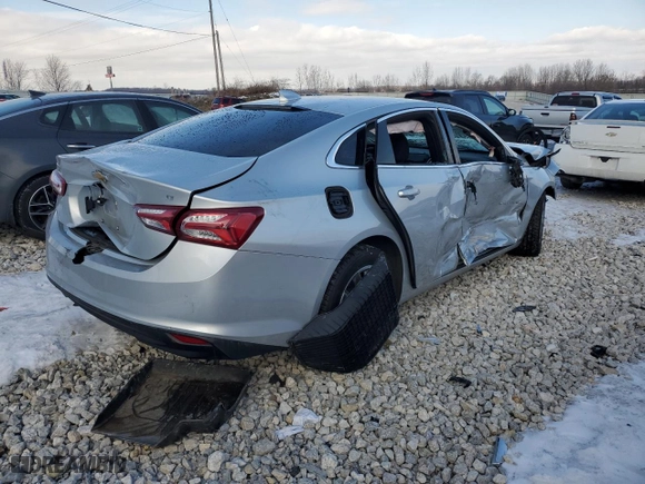 2022 Chevrolet Malibu LT with VIN 1G1ZD5ST2NF116801, listed as a Copart auction lot 44504395 with 0 mi miles and Non Repairable. Bid and sale history available at carsss.com. Image 3.