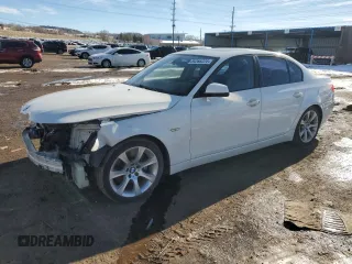 2010 BMW 5 Series 535i with VIN WBANW1C55AC168036, listed as a Copart auction lot 84266224 with 159,224 mi miles and Salvage Title. Bid and sale history available at carsss.com. Image 1.