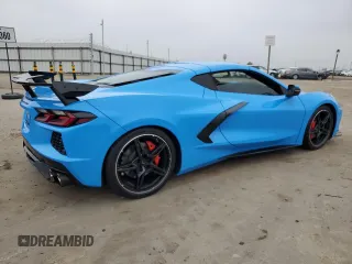 2022 Chevrolet Corvette 1LT with VIN 1G1YA2D47N5109292, listed as a Copart auction lot 84302094 with 25,453 mi miles and Salvage Title. Bid and sale history available at carsss.com. Image 3.