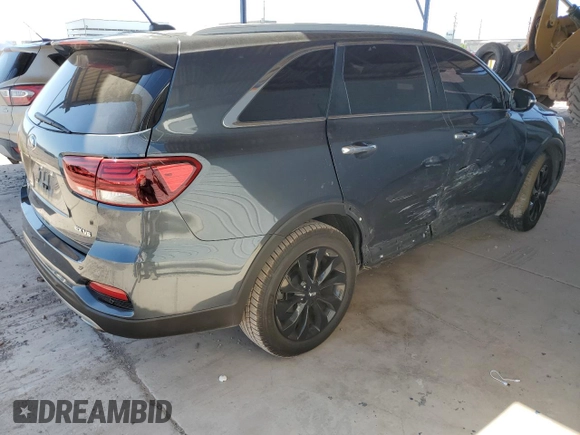 2020 Kia Sorento EX with VIN 5XYPH4A5XLG670632, listed as a Copart auction lot 57707785 with 70,195 mi miles and Salvage title. Bid and sale history available at DreamBid. Image 3.