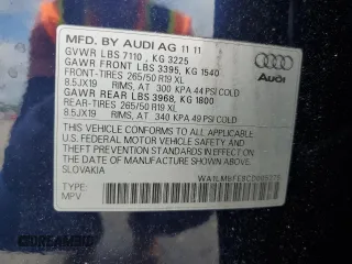2012 Audi Q7 Premium Plus z VIN WA1LMBFE8CD005275, wystawiony jako Copart lot #60279315 z przebiegiem 188 375 mil mil oraz Czysty tytuł • Clean title. Historia ofert i sprzedaży dostępna na DreamBid. Obrazek 13.