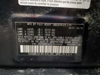 2012 Subaru Legacy Premium with VIN 4S3BMAC62C1042946, listed as a Copart auction lot 41381245 with 143,098 mi miles and Salvage title. Bid and sale history available at DreamBid. Image 13.