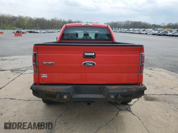 2013 Ford F-150 XL with VIN 1FTFX1EF2DKE90587, listed as a Copart auction lot 54401265 with 217,011 mi miles and Salvage Title. Bid and sale history available at carsss.com. Image 6.