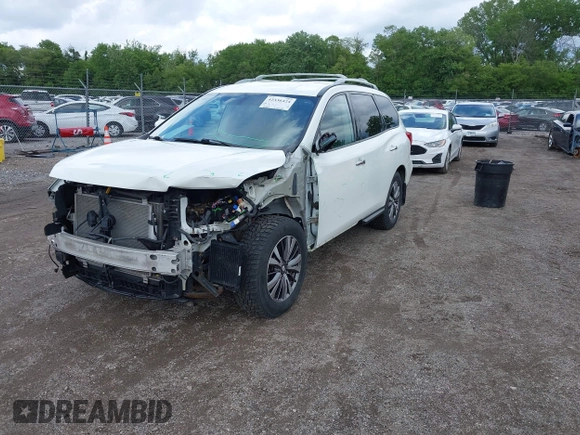 2018 Nissan Pathfinder SV with VIN 5N1DR2MM4JC664460, listed as a IAAI auction lot 42336424 with 116,203 mi miles and . Bid and sale history available at DreamBid. Image 2.