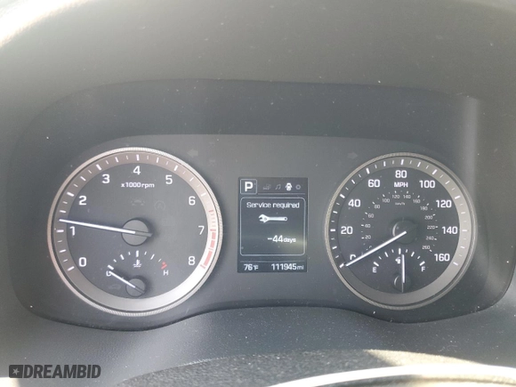 2017 Hyundai Tucson Value with VIN KM8J33A24HU371563, listed as a Copart auction lot 47053825 with 111,945 mi miles and Salvage Title. Bid and sale history available at carsss.com. Image 9.
