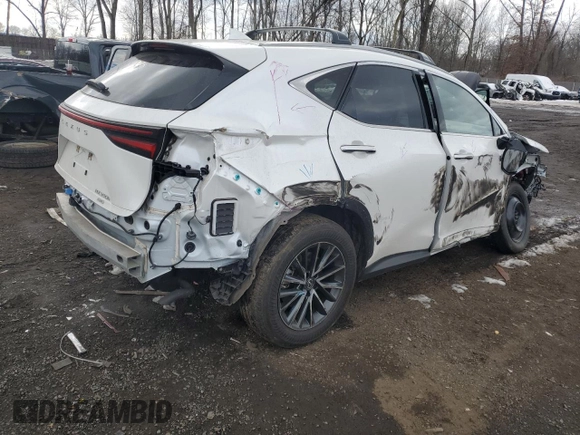 2023 Lexus NX with VIN JTJAKCEZXP5006616, listed as a Copart auction lot 44366715 with 16,147 mi miles and Salvage Title. Bid and sale history available at carsss.com. Image 3.