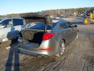 2014 Kia Optima SX Turbo with VIN 5XXGR4A62EG272392, listed as a IAAI auction lot 41236920 with 189,504 mi miles and . Bid and sale history available at DreamBid. Image 4.