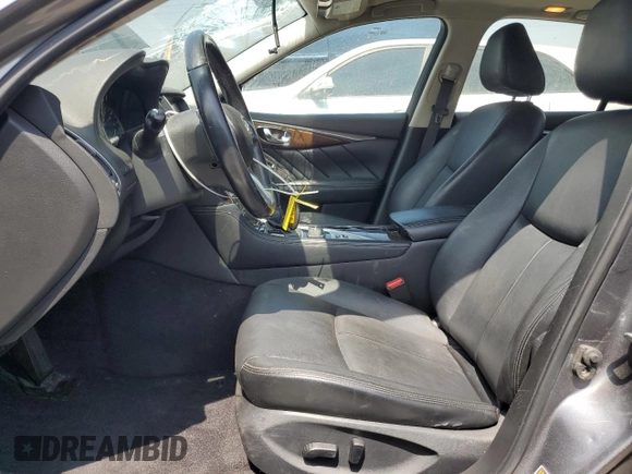 2018 Infiniti Q50 Luxe with VIN JN1EV7AP6JM364691, listed as a Copart auction lot 61680685 with 103,370 mi miles and Salvage title. Bid and sale history available at DreamBid. Image 7.