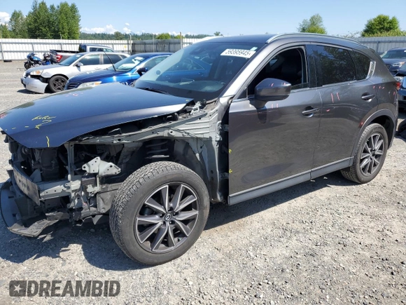 2018 Mazda CX-5 Grand Touring with VIN JM3KFBDM5J0373351, listed as a Copart auction lot 59395945 with Not provided miles and Salvage title. Bid and sale history available at DreamBid. Image 1.