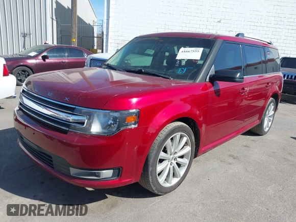 2013 Ford Flex SEL with VIN 2FMHK6C82DBD30465, listed as a IAAI auction lot 41667555 with 159,588 mi miles. Bid and sale history available at carsss.com. Image 17.