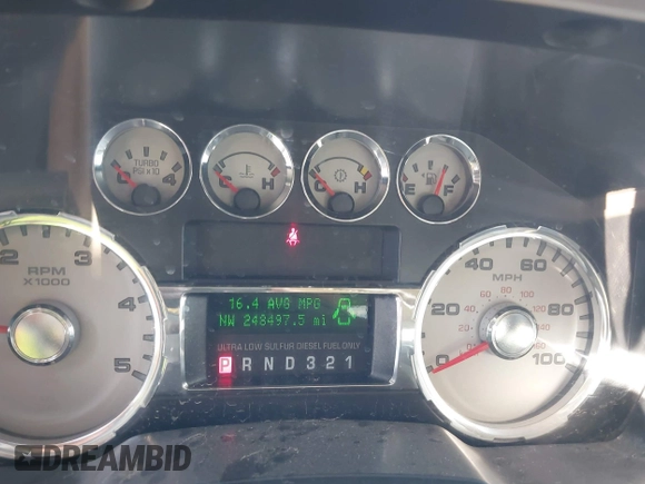 2008 Ford F-250 XL with VIN 1FTSW21R28EE33477, listed as a IAAI auction lot 41359324 with 248,497 mi miles. Bid and sale history available at carsss.com. Image 7.