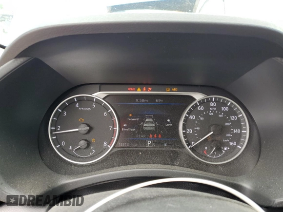 2024 Nissan Sentra SV with VIN 3N1AB8CV8RY220416, listed as a Copart auction lot 58058615 with 15,813 mi miles and Salvage title. Bid and sale history available at DreamBid. Image 9.