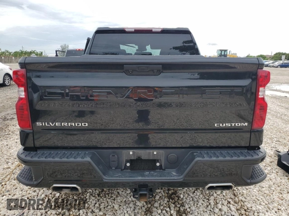 2022 Chevrolet Silverado 1500 Custom Trail Boss with VIN 3GCPDCED6NG597500, listed as a Copart auction lot 59104274 with 74,498 mi miles and Non Repairable. Bid and sale history available at DreamBid. Image 6.