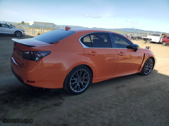 2017 Lexus GS F with VIN JTHBP1BL4HA002372, listed as a Copart auction lot 50049825 with 83,278 mi miles and Salvage Title. Bid and sale history available at carsss.com. Image 3.