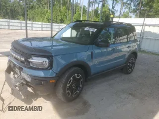 2021 Ford Bronco Sport Outer Banks z VIN 3FMCR9C63MRA79608, wystawiony jako Copart lot #61876935 z przebiegiem 44 577 mil mil oraz Szkoda całkowita • Salvage title. Historia ofert i sprzedaży dostępna na DreamBid. Obrazek 1.