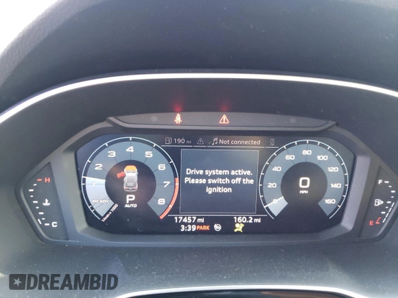 2020 Audi Q3 Premium Plus with VIN WA1BECF32L1106925, listed as a Copart auction lot 66995972 with 17,457 mi miles. Bid and sale history available at carsss.com. Image 8.