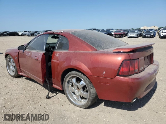 2002 Ford Mustang GT Deluxe with VIN 1FAFP42XX2F147813, listed as a Copart auction lot 51479485 with Not provided miles and Salvage title. Bid and sale history available at DreamBid. Image 2.