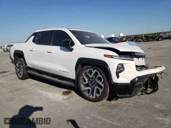 2024 Chevrolet Silverado 1500 with VIN 1GC40ZEL3RU302266, listed as a Copart auction lot 48977185 with Not Provided miles and Salvage Title. Bid and sale history available at DreamBid. Image 4.