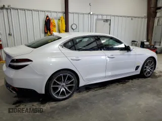 2023 Genesis G70 2.0T with VIN KMTG34TA6PU129155, listed as a Copart auction lot 64161074 with 20,690 mi miles and Non Repairable. Bid and sale history available at carsss.com. Image 3.