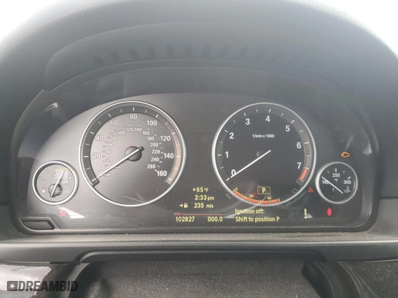 2011 BMW 5 Series 535i xDrive with VIN WBAFU7C50BC873017, listed as a Copart auction lot 49352255 with 102,827 mi miles and Salvage Title. Bid and sale history available at carsss.com. Image 9.