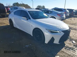 2023 Lexus IS with VIN JTHGZ1B24P5062750, listed as a IAAI auction lot 41336804 with 20,259 mi miles. Bid and sale history available at carsss.com. Image 1.