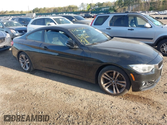 2014 BMW 4 Series 428i xDrive with VIN WBA3N9C55EF721295, listed as a IAAI auction lot 42139256 with 85,472 mi miles and . Bid and sale history available at carsss.com. Image 1.