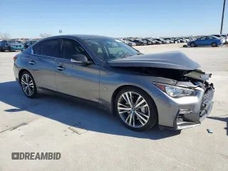 2018 Infiniti Q50 Sport with VIN JN1EV7AP8JM355507, listed as a Copart auction lot 88958005 with 67,852 mi miles and Salvage Title. Bid and sale history available at carsss.com. Image 4.