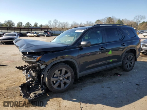 2023 Honda Pilot Sport with VIN 5FNYG1H30PB013958, listed as a Copart auction lot 41387475 with 56,402 mi miles and Salvage Title. Bid and sale history available at carsss.com. Image 1.