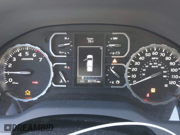 2018 Toyota Tundra 2WD SR5 with VIN 5TFEM5F10JX133762, listed as a IAAI auction lot 41411166 with 80,310 mi miles. Bid and sale history available at carsss.com. Image 7.