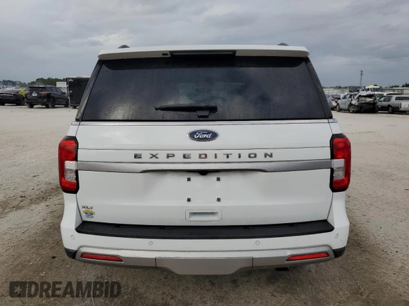 2022 Ford Expedition XLT with VIN 1FMJU1HT6NEA55507, listed as a Copart auction lot 80906664 with 25,861 mi miles and Salvage Title. Bid and sale history available at carsss.com. Image 6.
